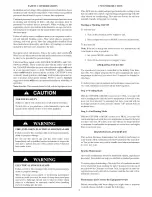 Preview for 2 page of Carrier Infinity 48CE030 Owner'S Information Manual