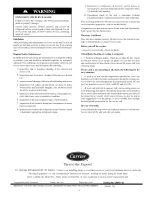 Preview for 4 page of Carrier Infinity 48CE030 Owner'S Information Manual