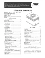 Preview for 1 page of Carrier Infinity 48DU-024 Installation Instruction