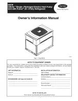 Preview for 1 page of Carrier Infinity 50CR Series Owner'S Information Manual