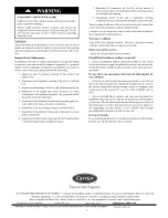 Предварительный просмотр 4 страницы Carrier Infinity 50DU Owner'S Information Manual