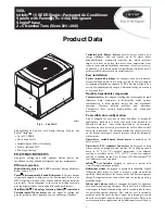 Preview for 1 page of Carrier Infinity 50XL Product Data