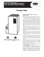 Preview for 1 page of Carrier INFINITY ICS 58MVC Product Data