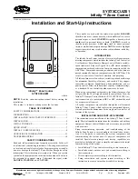 Carrier Infinity SYSTXCCUIZ01 Installation And Start-Up Instructions Manual preview