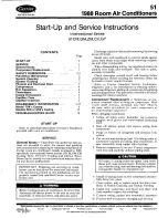 Preview for 1 page of Carrier International 51ZM Start-Up And Service Instructions