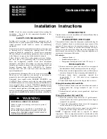 Preview for 1 page of Carrier KAACH1401 Installation Instructions