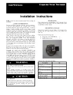 Preview for 1 page of Carrier KAAFT0101AAA Installation Instructions