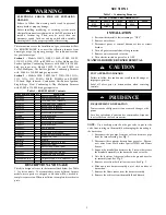 Preview for 2 page of Carrier KGBNP50011SP Installation Instructions Manual