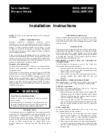 Preview for 1 page of Carrier KSALA0201R22 Installation Instructions Manual