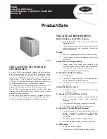 Carrier Low-Boy 58CLR Product Data preview