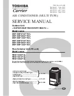 Carrier MMY-MAP0724FT6UL Service Manual предпросмотр