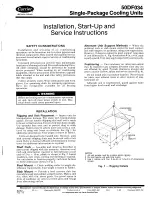 Carrier Modu-Pac 50DF034 Installation, Start-Up And Service Instructions Manual preview