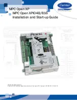 Preview for 1 page of Carrier MPC Open XP Series Installation And Startup Manual