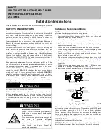 Preview for 1 page of Carrier N4H7T Installation Instructions Manual