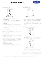 Carrier Networker Wall Control Owner'S Manual preview