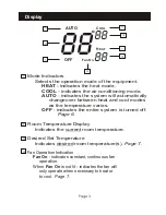 Предварительный просмотр 4 страницы Carrier NON-PROGRAMMABLE DIGITALTHERMOSTAT Owner'S Manual