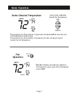 Preview for 6 page of Carrier NON-PROGRAMMABLE DIGITALTHERMOSTAT Owner'S Manual