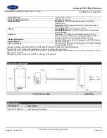 Предварительный просмотр 2 страницы Carrier NSA-ASENSE-D-LCD-REL Owner'S Manual Installation And Operation