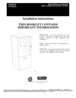 Preview for 1 page of Carrier obm154 Installation Instructions Manual