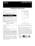 Preview for 1 page of Carrier OBMAAB Installation Instructions Manual