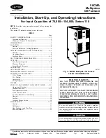 Carrier OIL FURNACE 58CMA Install And Operation Instructions предпросмотр