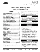 Preview for 1 page of Carrier Omnizone 50XCR06-24 Installation, Start-Up And Service Instructions Manual