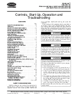 Preview for 1 page of Carrier OMNIZONE 50XJ104 Controls, Start-Up, Operation And Troubleshooting