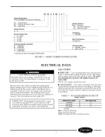 Preview for 3 page of Carrier operating and maintanance Installation, Operating And Maintenance Instructions