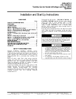 Carrier OPN-MTCC Installation And Start-Up Instructions Manual preview