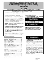 Preview for 1 page of Carrier PAD324 Installation Instructions Manual