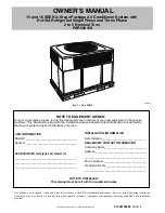 Preview for 1 page of Carrier PAR524 Owner'S Manual