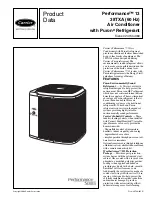 Preview for 1 page of Carrier Performance 13 38TXA Product Data