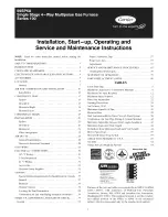 Preview for 1 page of Carrier Performance 59SP5A Installation, Start-Up, Operating And Service And Maintenance Instructions