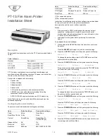 Предварительный просмотр 1 страницы Carrier PT-1S Installation Sheet