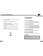 Preview for 2 page of Carrier QHF025 Owner'S Manual