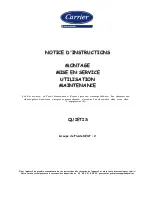 Preview for 1 page of Carrier Quietis Operating Instructions Manual