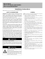 Preview for 1 page of Carrier R4A4S Installation Instructions Manual