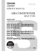 Preview for 1 page of Carrier RAV-SP180CT-UL Service Manual