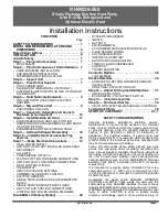 Preview for 1 page of Carrier RHW036-060 Installation Instructions Manual