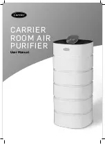 Carrier Room Air Purifier User Manual предпросмотр