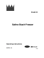 Carrier Saline 20 Operating Instructions Manual preview