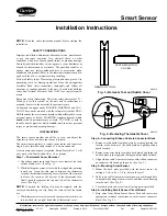 Carrier Smart Sensor Installation Instructions предпросмотр