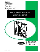 Preview for 1 page of Carrier Streamline Scroll 69NT20-531-300 Operation & Service Manual