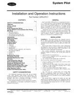 Carrier SYSTEM PILOT 33PILOT-01 Installation And Operation Instructions Manual preview