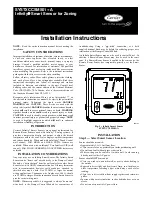 Предварительный просмотр 1 страницы Carrier SYSTXCCSMS01-A Installation Instructions