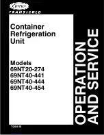 Preview for 1 page of Carrier TRANSICOLD 69NT20-274 Operation And Service