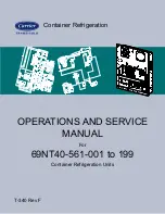 Preview for 1 page of Carrier Transicold 69NT40-561-001 Operation And Service Manual