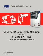 Carrier Transicold X4 7300 Operation & Service Manual preview