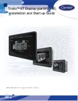 Предварительный просмотр 1 страницы Carrier TruVu EQT2 Installation And Startup Manual