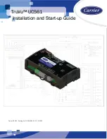 Carrier TruVu UC561 Installation And Startup Manual preview